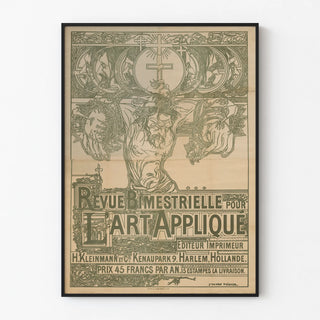 Vintage Poster for the Bimonthly Review of Applied Art