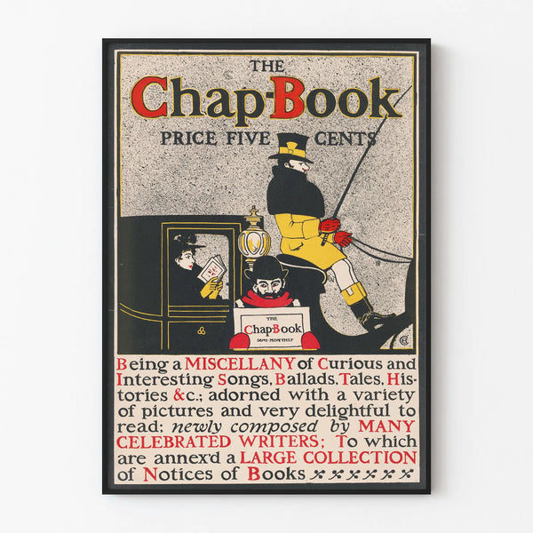Vintage poster The Chap Book retro wall decoration