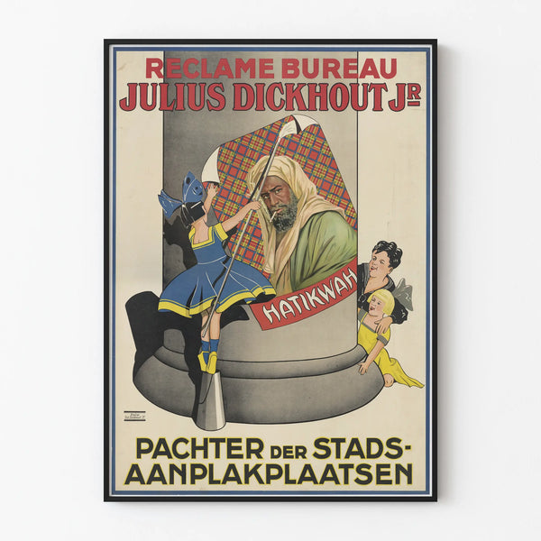 Vintage Julius Dickhout Jr. Advertising Poster - Retro Wall Decoration