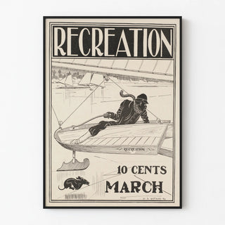 Vintage poster Recreation 10 cents March