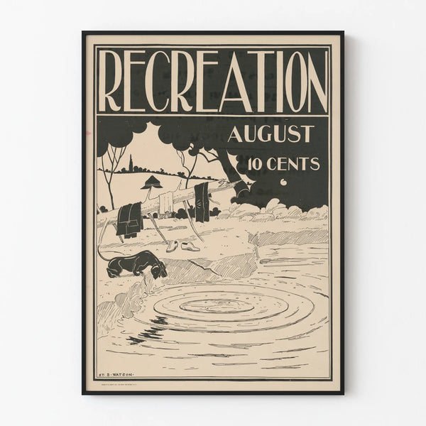 Vintage Poster Recreation - August