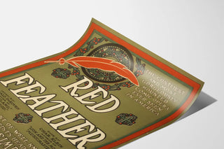 Vintage Poster of Opéra Comique Red Feather