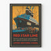 Vintage poster Red Star Line - Ocean liner Belgenland