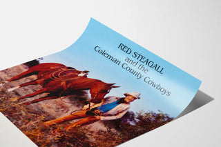 Western Wall Decoration Poster of Red Steagall and the Coleman County Cowboys