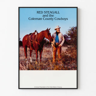 Western Wall Decoration Poster of Red Steagall and the Coleman County Cowboys