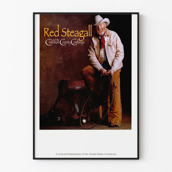 Vintage Poster of Red Steagall and the Coleman County Cowboys