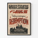 Vintage outdoor theater poster Redemption by Tolstoy