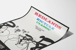 Vintage poster of the Redlands Bicycle Classic 1986