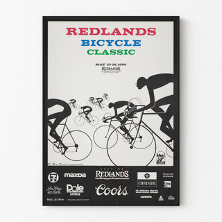 Vintage poster of the Redlands Bicycle Classic 1986