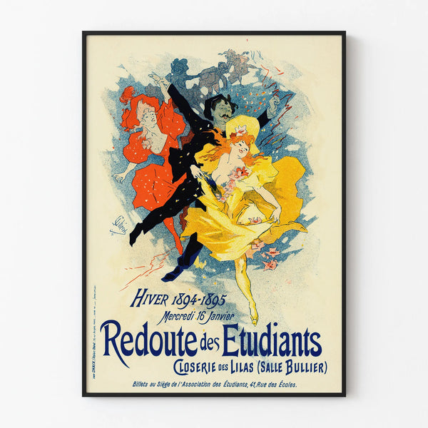 Vintage Poster of the Students' Redoute Winter 1894-1895