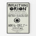 Art Exhibition Poster Reflections Orion by Ademola Olugebefola