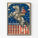 Vintage poster Reithosen Hermann Scherrer Munich rearing horse