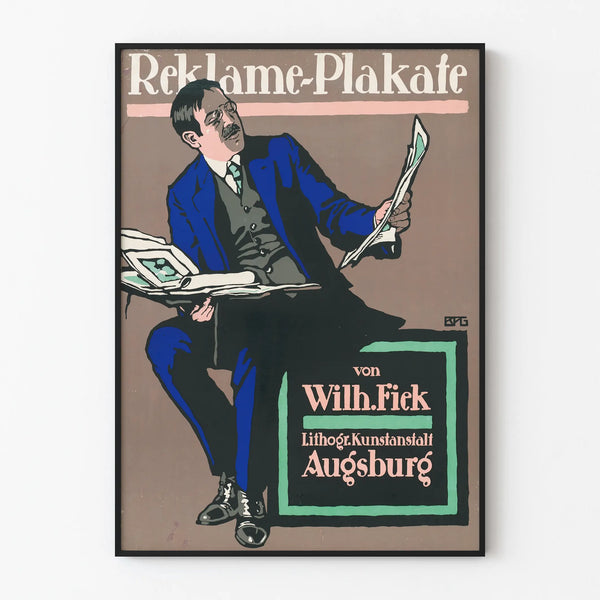 Vintage Wall Decoration Poster by Wilh. Fiek
