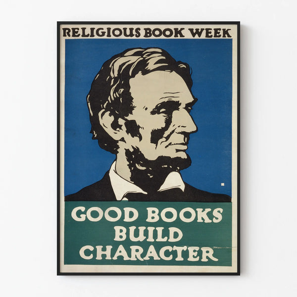 Vintage Poster Religious Book Week Good Books Build Character