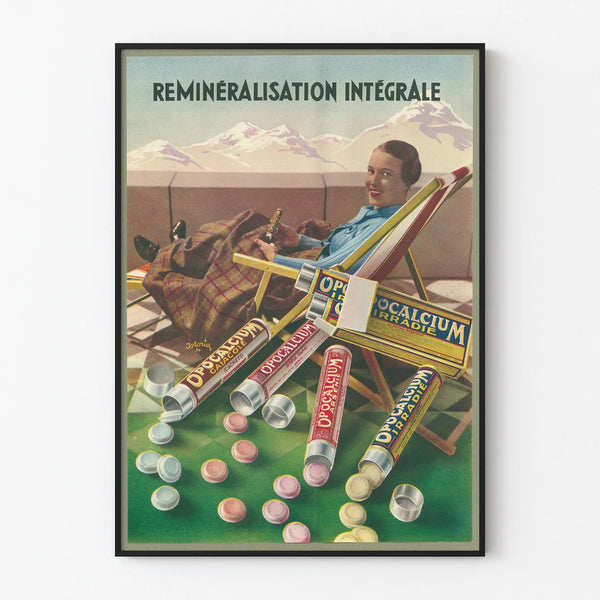 Vintage Poster Remineralization Complete - Retro Wall Decoration