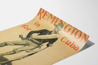 Vintage Remington Poster in Cuba for Collier's Weekly