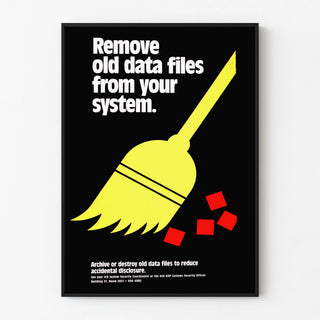 Wall decoration poster on the theme of data cleaning