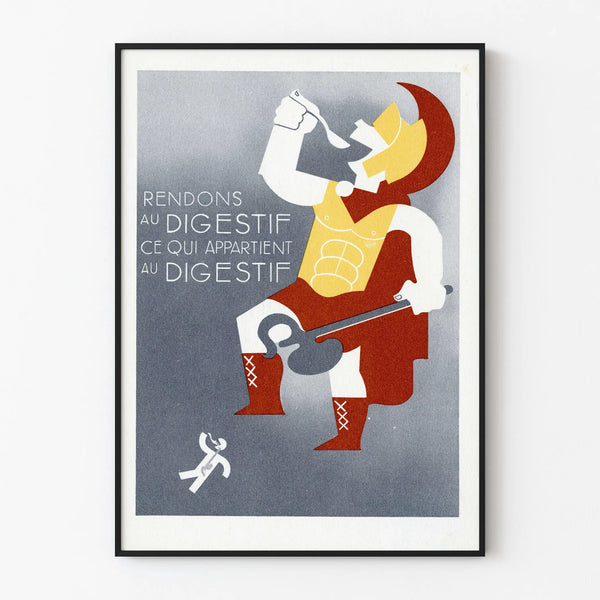 Retro Digestif Poster - Gourmet Wall Decoration