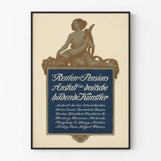 German Vintage Poster for Artists, Painters, and Sculptors