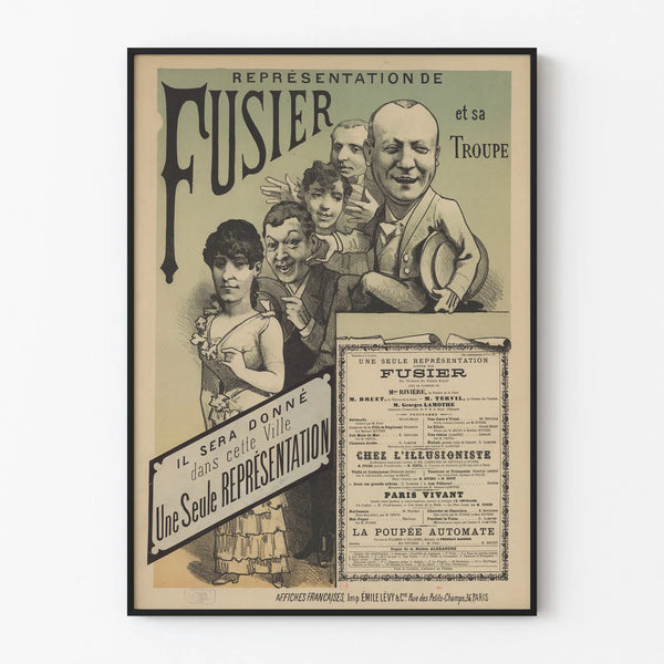 Vintage Poster of Fusilier and His Troop