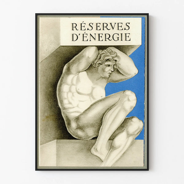 Artistic Poster Energy Reserves - Sculptural Wall Decoration