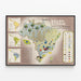 Vintage poster of Brazil's natural resources — framed artwork on a wall