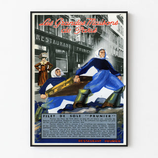 Vintage poster Les Grandes Maisons de Paris - Prunier Restaurant