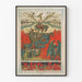 Decorative poster Symbolic retribution in vivid colors