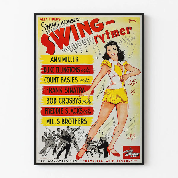 Vintage Swing-Rytmer Poster - Retro Musical Wall Decoration