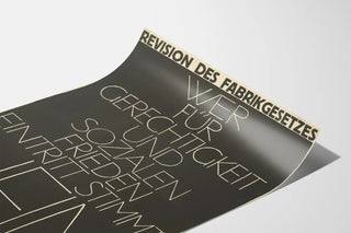 German Minimalist Typography Political Poster
