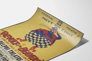 Vintage theater poster Meet the Chief Revolt of the Beavers