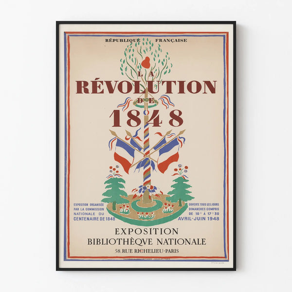 Exhibition Poster of the 1848 Revolution - National Library Paris