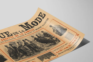 Vintage poster of the Fashion Review Gazette of the Family — artwork view