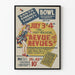 Vintage musical poster 'Revue of Revues' Santa Barbara 1937