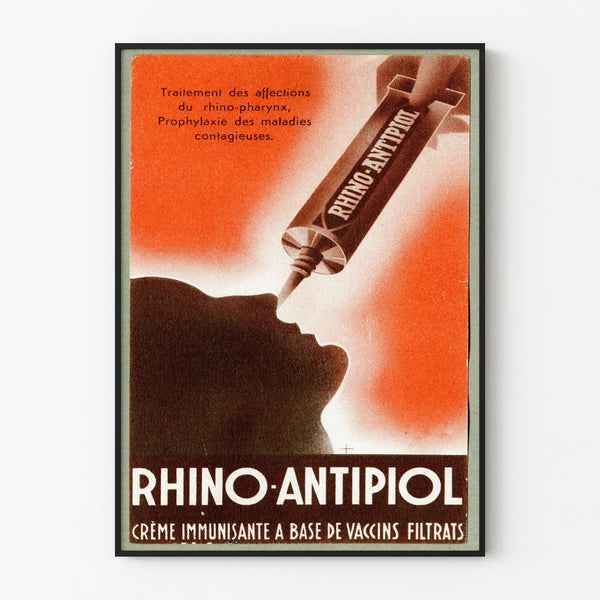 Vintage poster Rhino-Antipiol cream immunizer