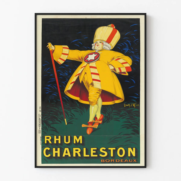 Vintage Poster Rhum Charleston Bordeaux 1925