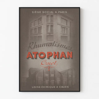 Vintage Atophan Rhumatismes Poster