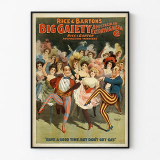 Vintage Poster Big Gaiety Spectacular Extravaganza