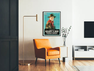 Vintage Western Poster Riddle Gawne with William S. Hart