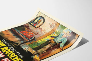 Vintage Western Poster Ride 'Em High Buddy Roosevelt