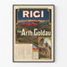 Vintage Rigi via Arth-Goldau Poster – Map and Schedule 1904