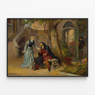 Decorative poster Rigoletto classic scene — framed artwork on a wall
