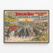 Vintage Poster of Ringling Bros World's Greatest Shows — framed artwork on a wall