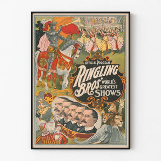Vintage Poster for Ringling Bros World's Greatest Shows