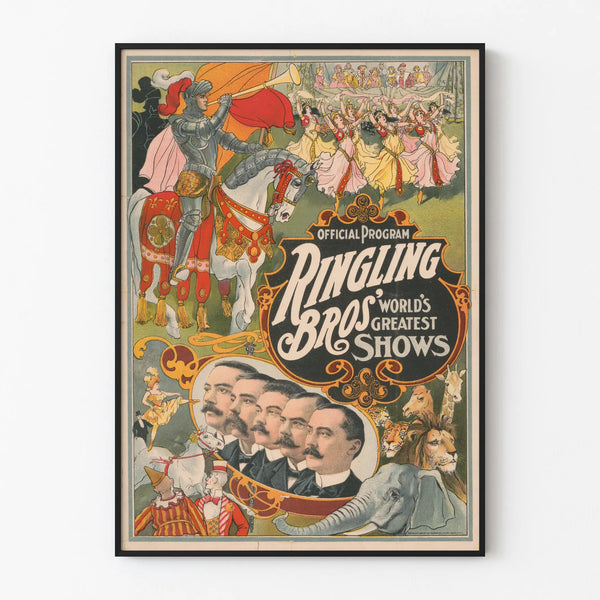 Vintage Poster for Ringling Bros World's Greatest Shows