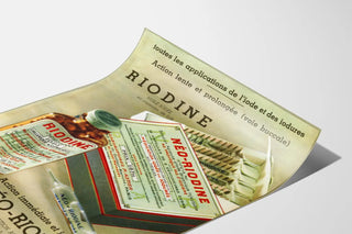 Vintage advertising poster Riodine & Néo-Riodine Iodine Oil