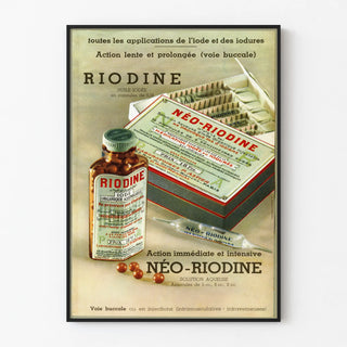 Vintage advertising poster Riodine & Néo-Riodine Iodine Oil