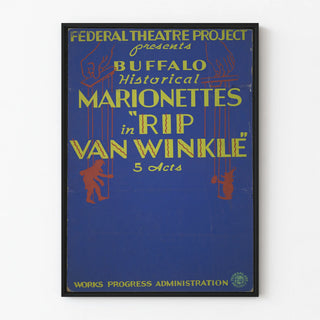 Vintage Puppet Poster Buffalo - Rip Van Winkle