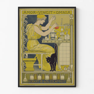 Vintage poster Amor Vincit Omnia by Robert B. Goldschmidt