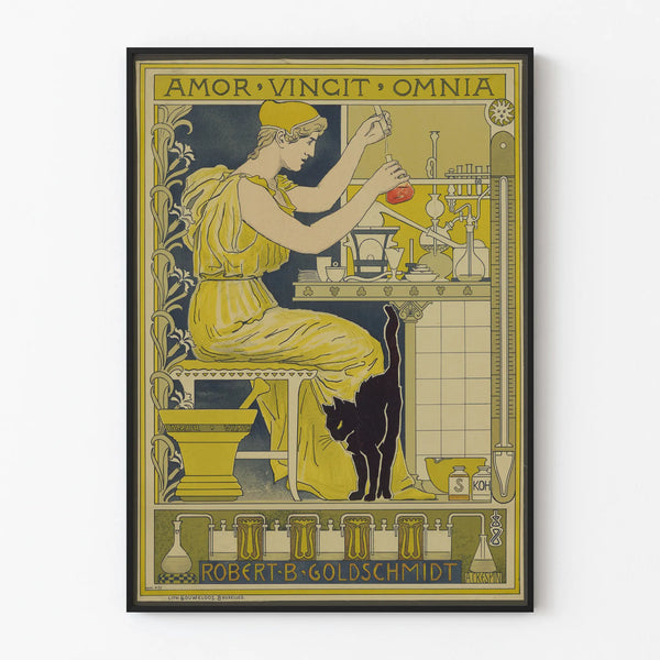 Vintage poster Amor Vincit Omnia by Robert B. Goldschmidt
